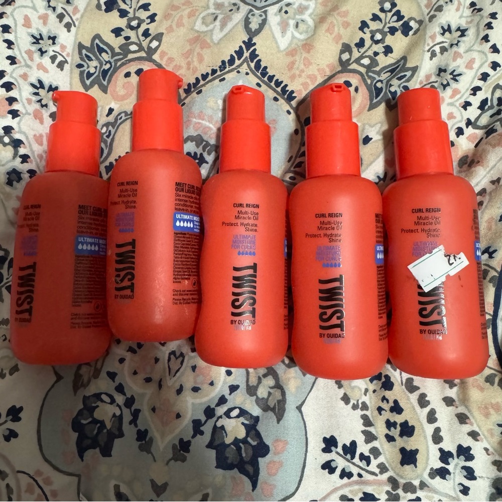 Twist Curl Refresh Hair Oil - Vibrant Orange
